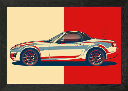 Mazda mx5 framed wall art - framed,