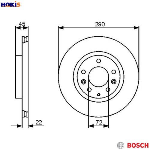 Brake disc 986 479 474 - 2x,