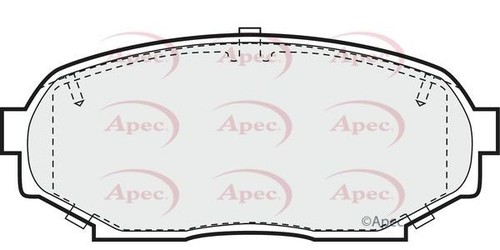 Apec front brake pad set - apec,