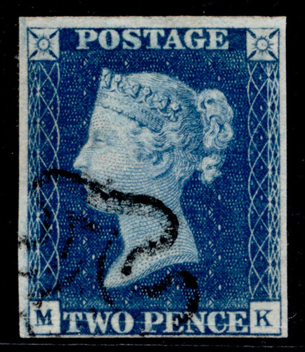 Sg5 scarce 2d blue - gb,