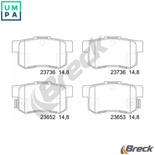 Brake pad set disc - brake,