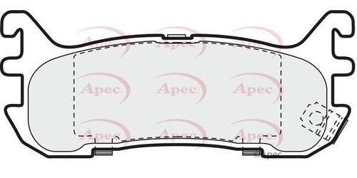 Apec rear brake pad set - rear,
