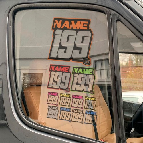 Customised window sticker pack - customised,